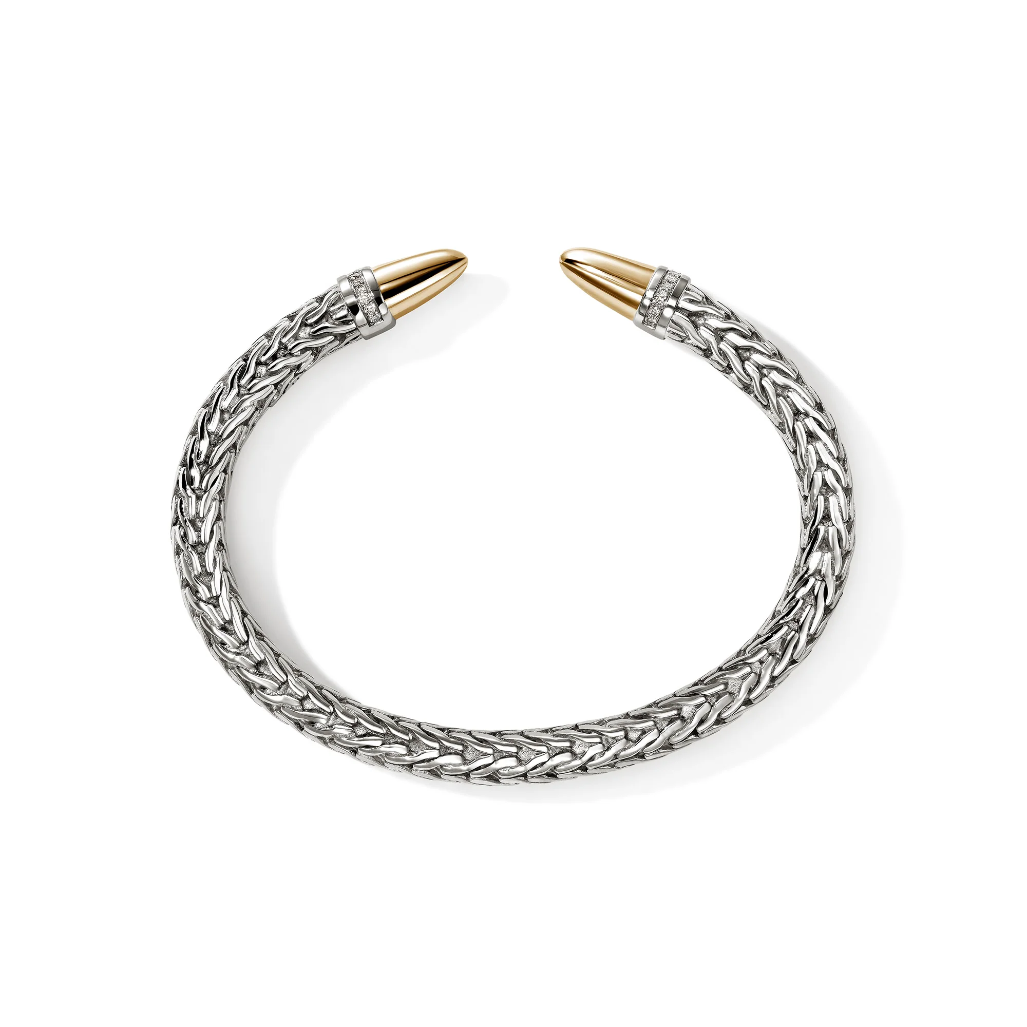 Spear 50 Flex Cuff, Gold, Sterling Silver, Diamonds|CZZP9889822DI - Image 4