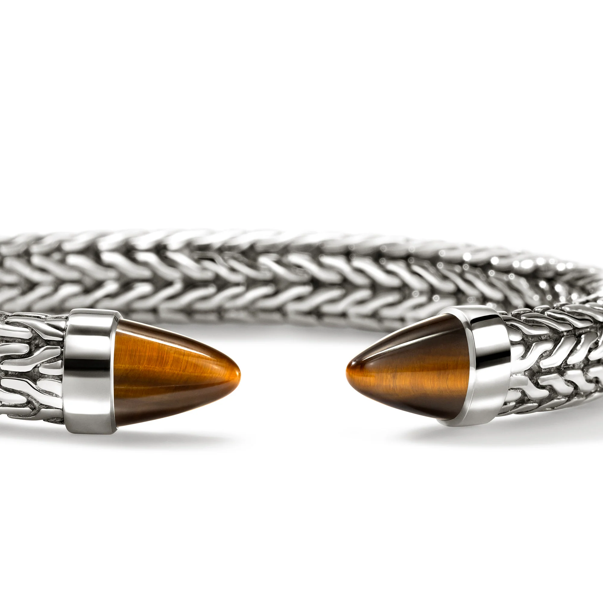 Spear 50 Flex Cuff, Sterling Silver, Tiger Eye|CMS987961TE - Image 2