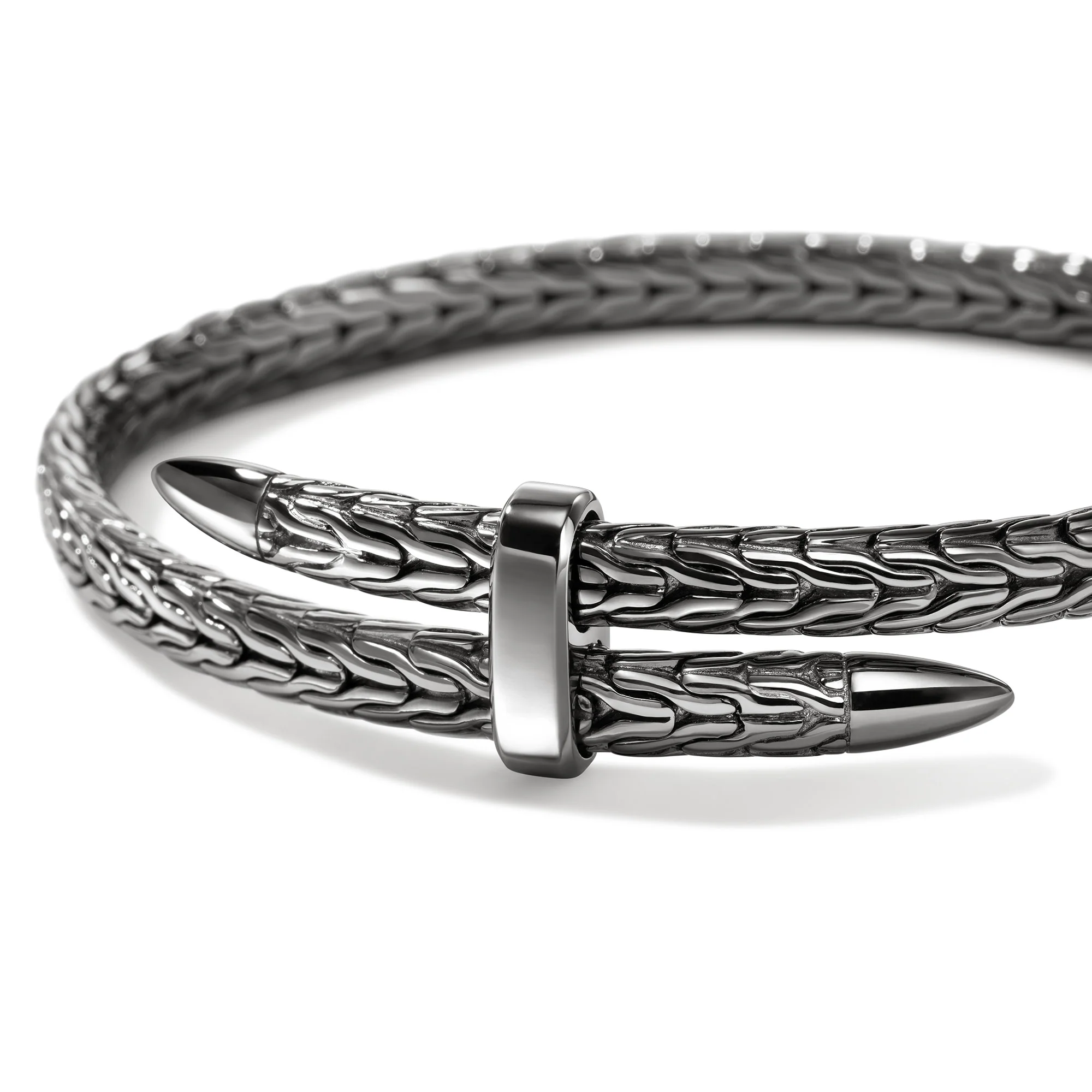 Spear Flex Cuff, Dark Silver, 5.5MM|CM901107BRD - Image 2
