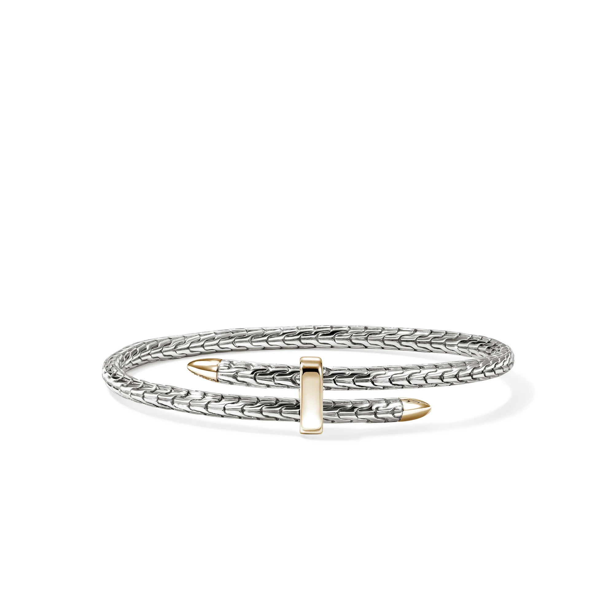 Spear Flex Cuff, Gold, Sterling Silver, 4MM|CZZ98787
