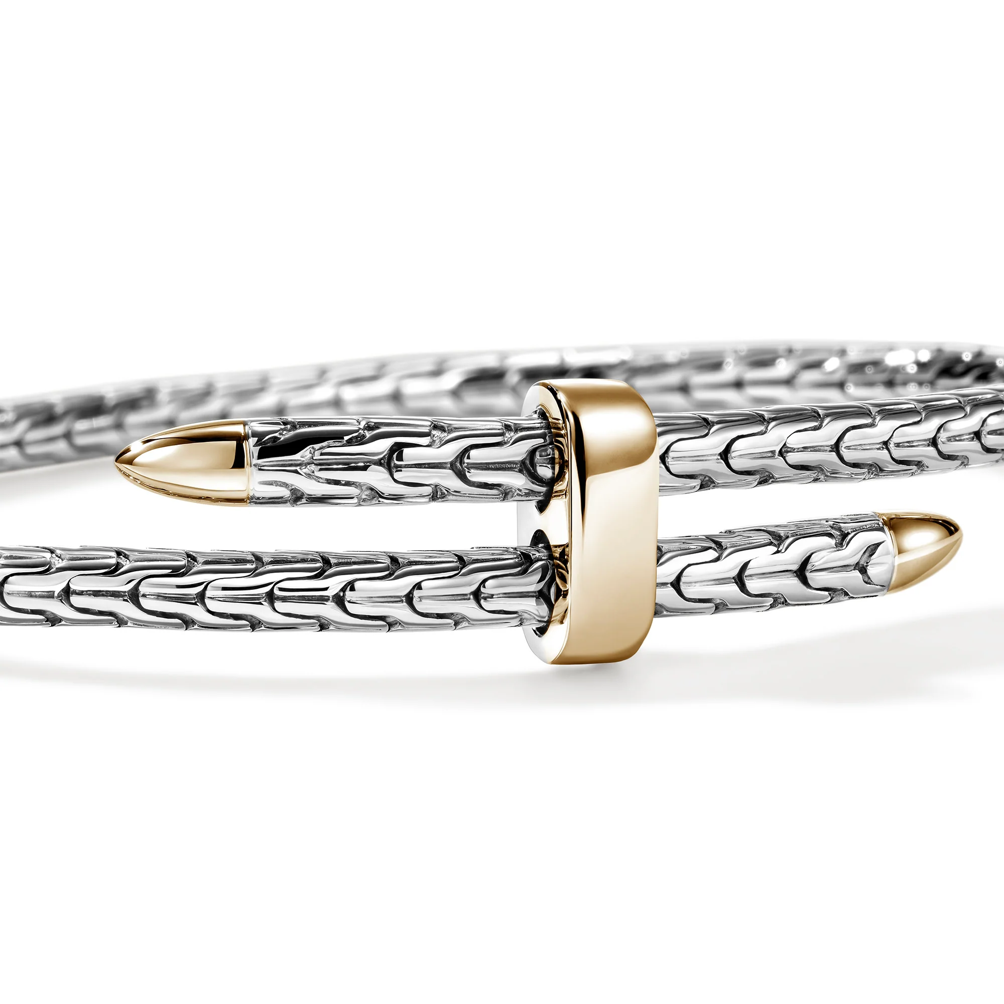 Spear Flex Cuff, Gold, Sterling Silver, 4MM|CZZ98787 - Image 2