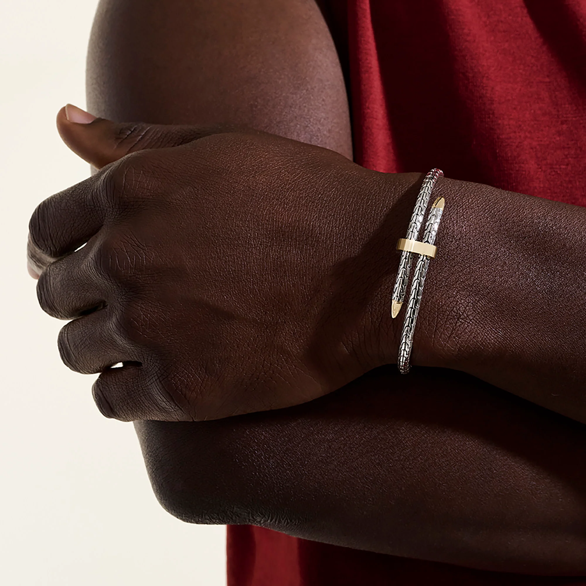 Spear Flex Cuff, Gold, Sterling Silver, 4MM|CZZ98787 - Image 7