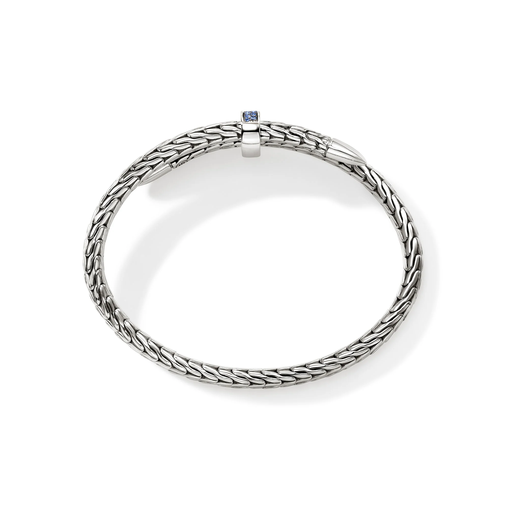 Spear Flex Cuff, Sterling Silver, Gemstones, 5.5MM|CBS9011074BSP - Image 5