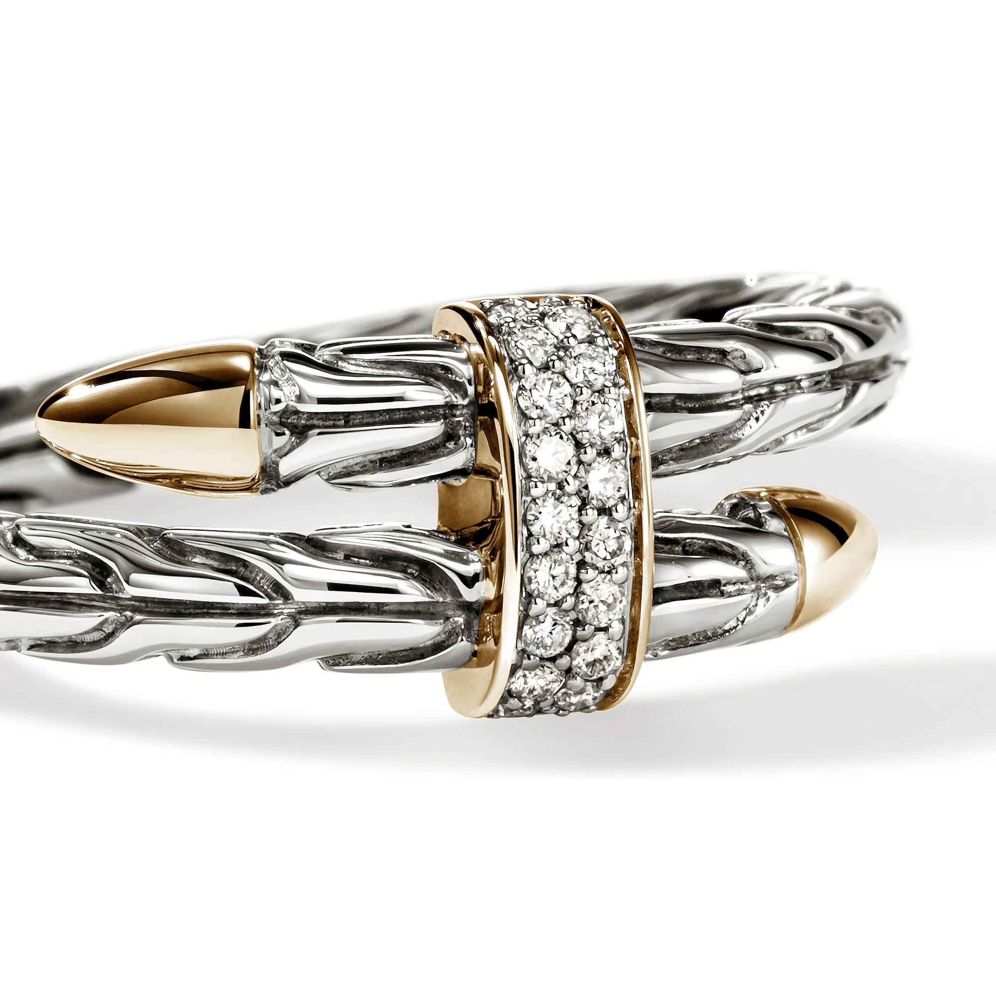 Spear Ring, Gold, Sterling Silver, Diamonds|RZZP986802DI - Image 2