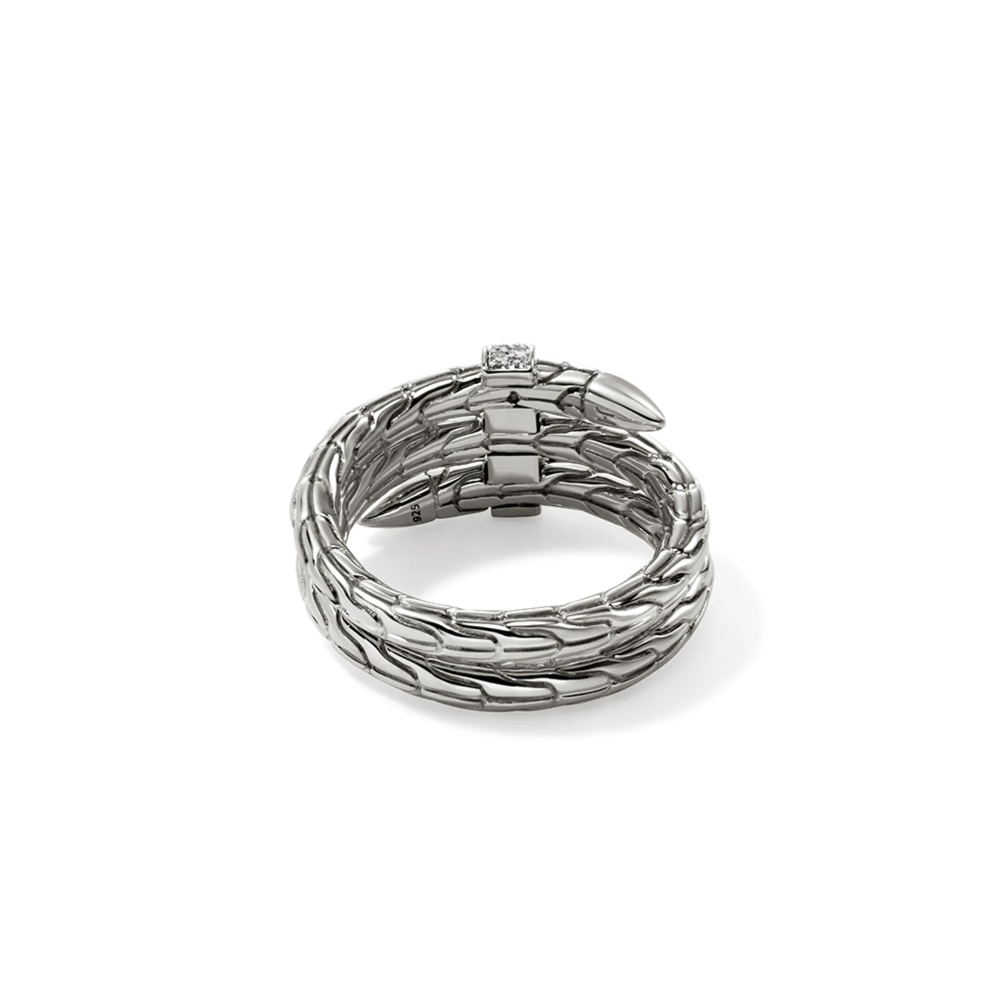 Spear Ring, Sterling Silver, Diamonds, Wide|RBP986812DI - Image 4
