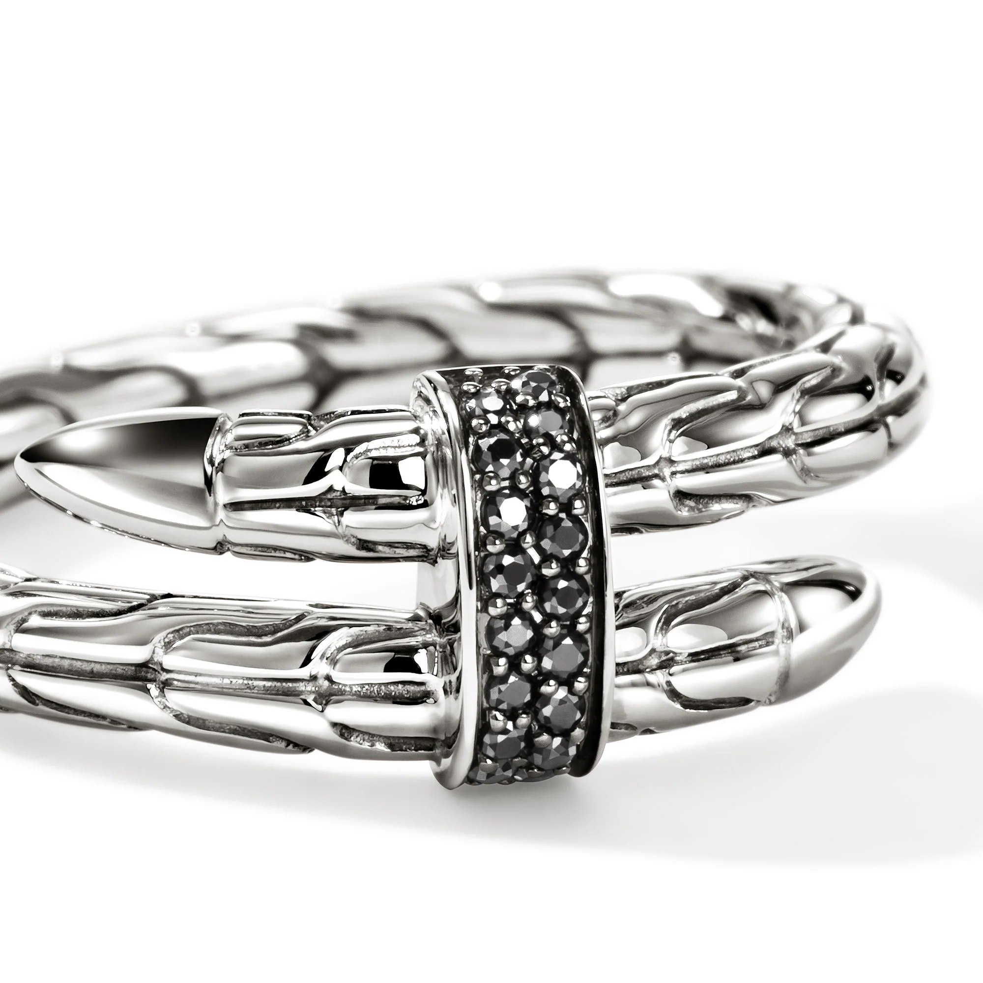 Spear Ring, Sterling Silver, Black Sapphire|RBS986804BLS - Image 2