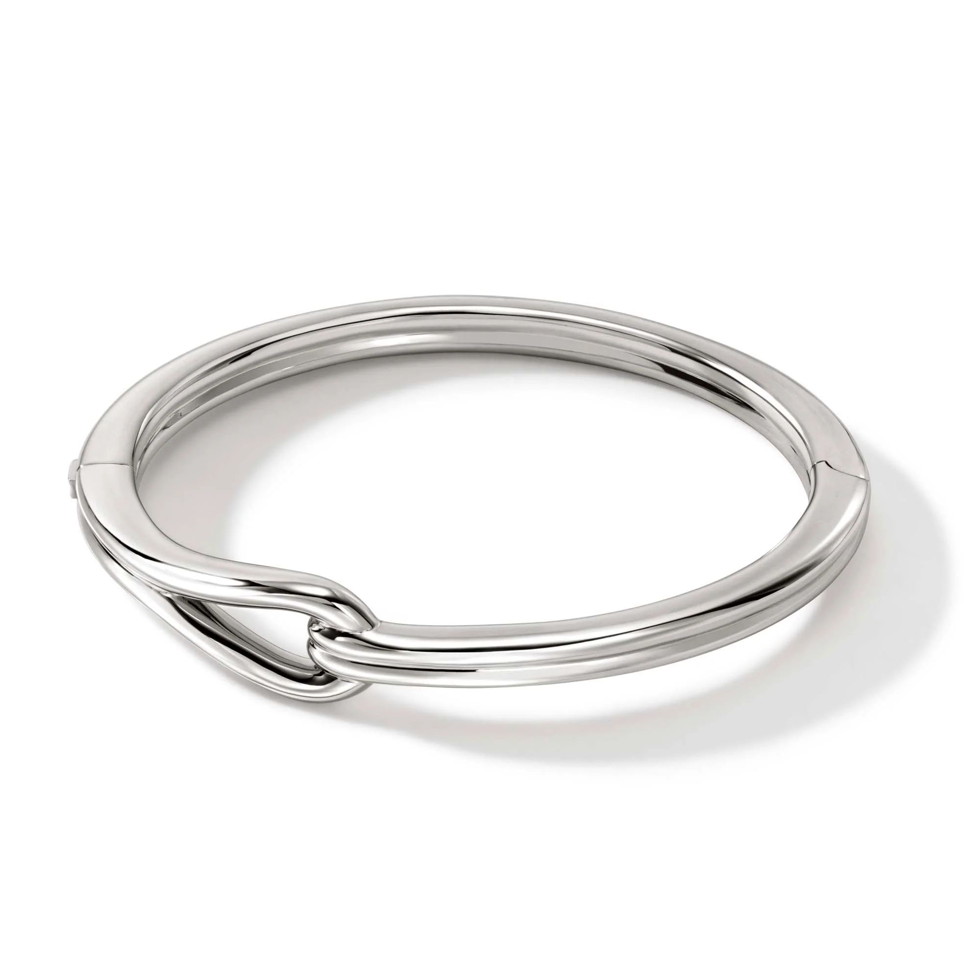 Surf Hinged Bangle, Sterling Silver|BB901084