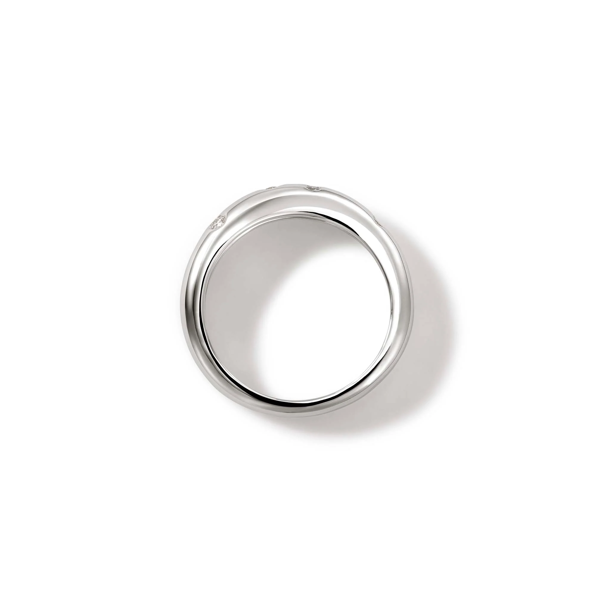 Surf Ring, Sterling Silver, Diamonds, Slim|RBP9011182DI - Image 4