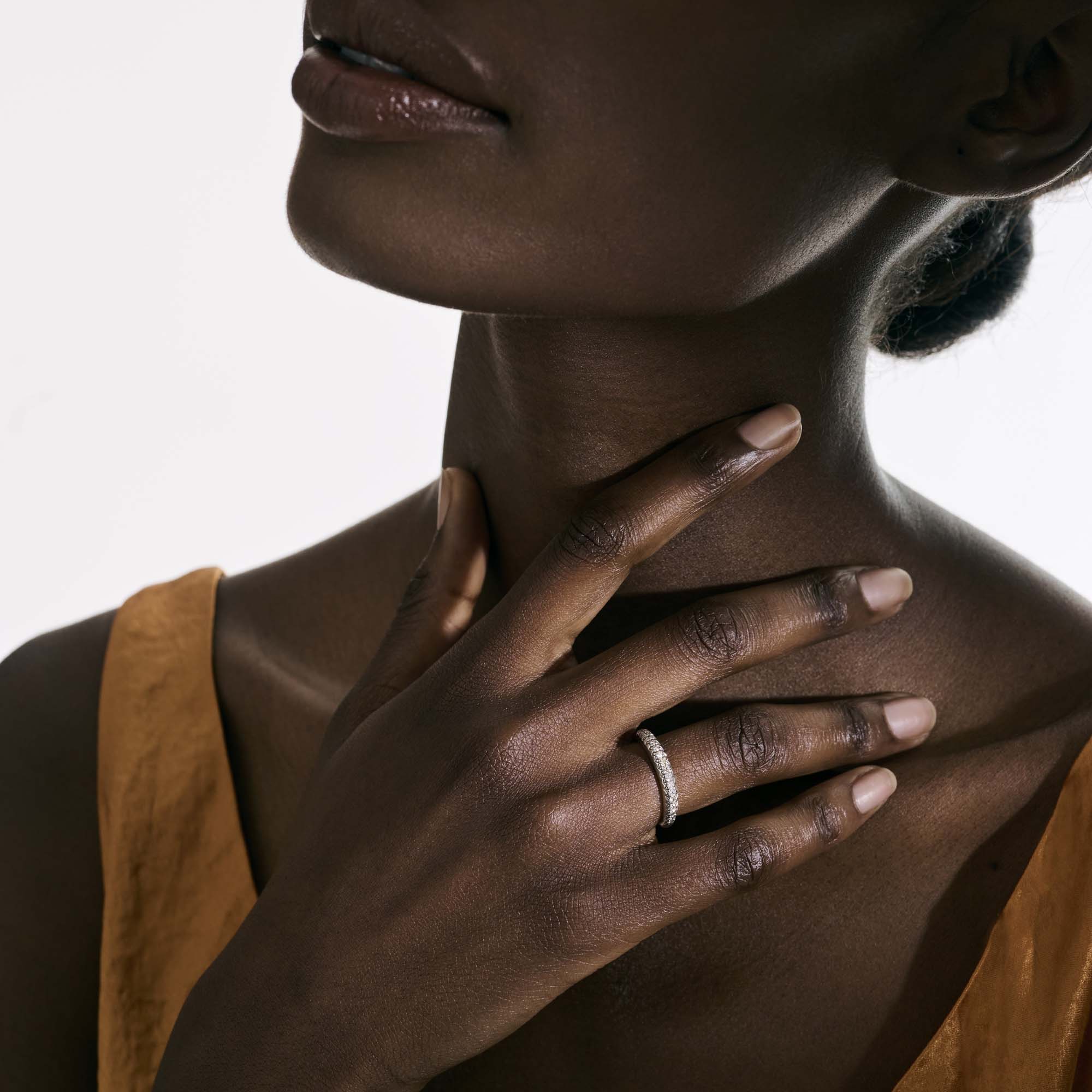 Surf Ring, Sterling Silver, Diamonds, Slim|RBP9011112DI - Image 6