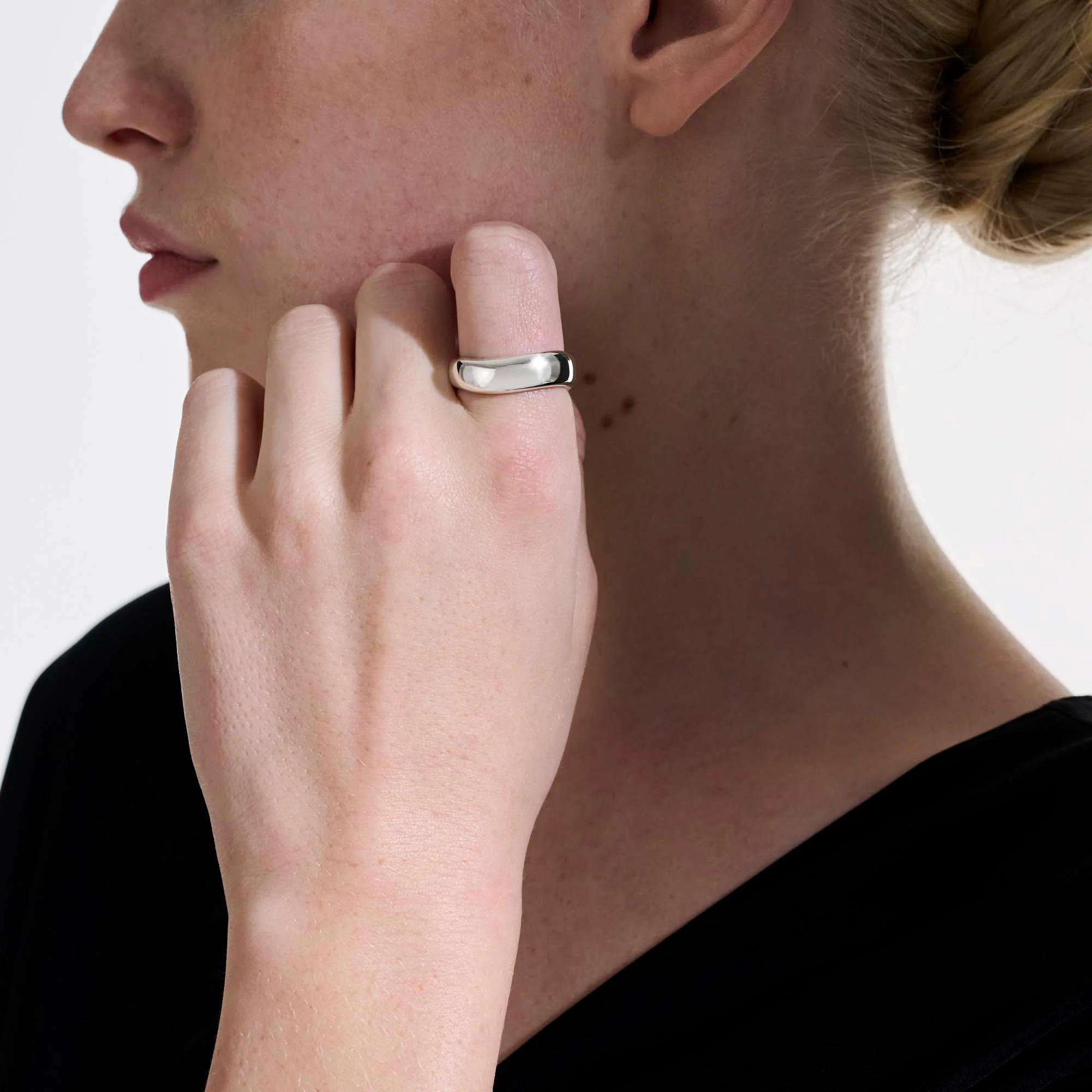 Surf Ring, Sterling Silver, Wide|RB901110 - Image 6