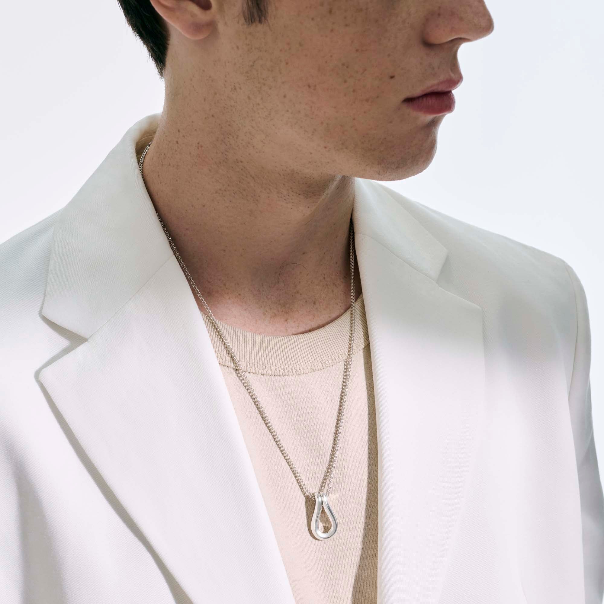 Surf Pendant Necklace, Sterling Silver|NB901054 - Image 7
